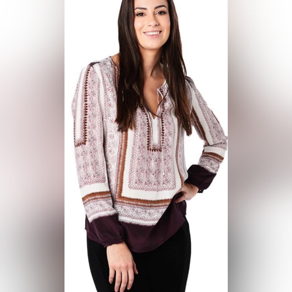 Ecru - The Artist 100% Silk Blouse - Size M